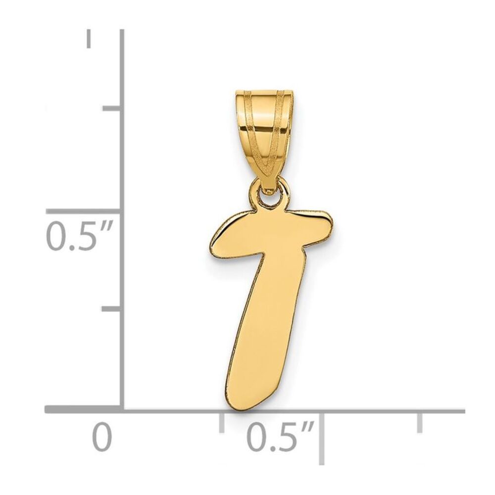 Kazi Luxury 14k Yellow Gold Polished Script Lette… - image 4